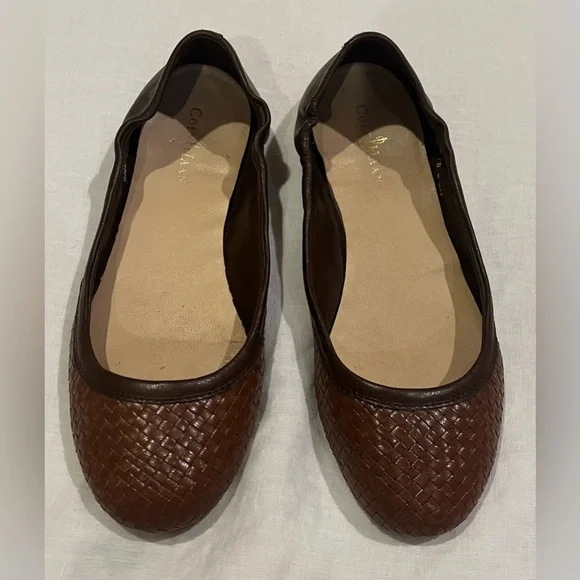 Cole Haan Brown Woven Flats - Picture 4 of 7